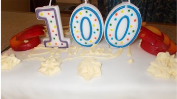 100 birthday candles for Bexhill care home Resident